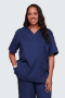 Navy Core Stretch Unisex Stretch Twill Scrub Top - Cherokee WWE4725 (8)