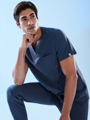 modeling for professional scrubs for men