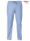 Unisex elasticated scrub trousers with two front pockets and 1 rear pocket