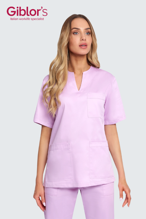 Ladies Margherita Luxsatin Regular Fit Scrub Top