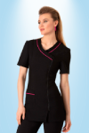 Classic Value Range Front Zip black tunics