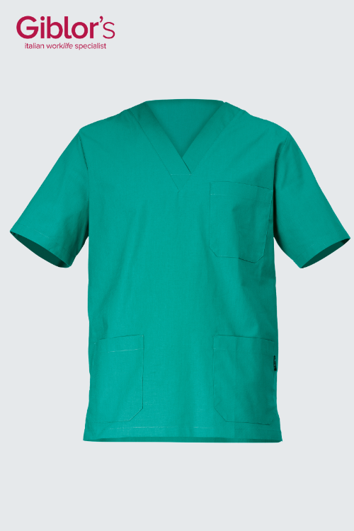 Men's Piero Cotton Slim Fit Scrub Top