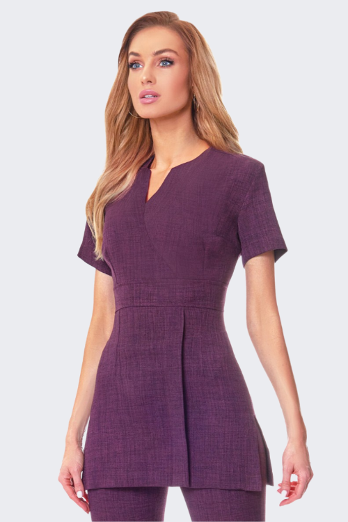 Exquisite Linen-Look Tunic B320E