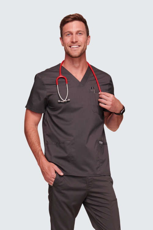 PTW Revolution Mens V-Neck Scrub Top - Cherokee WWE670 (14)