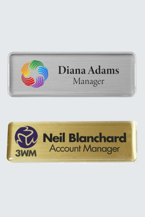 Large Rectangle Badges